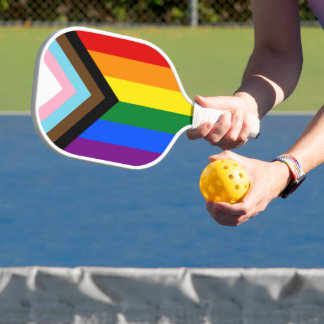 Progress Pride-vlag LGBTQ+ Pickleball Paddle