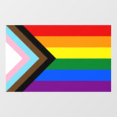 Progress Pride-vlag LGBTQ+ Raamsticker (Vel)