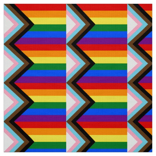 Progress Pride Vlag LGBTQ+ Stof (Swatch)