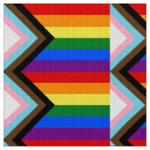 Progress Pride Vlag LGBTQ+ Stof (Close Up)