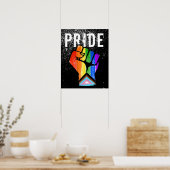 Progress Pride Vuist Poster (Keuken)