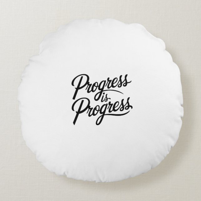 progress rond kussen (Voorkant)