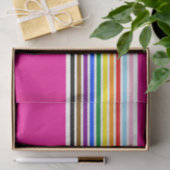 Progress Stripes Roze Zakelijke Logo Sjabloon Tissuepapier (Geschenk)