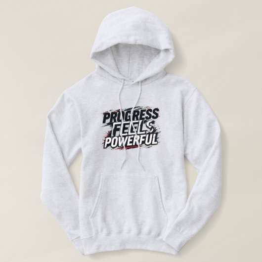 Progress voelt krachtig Dames Pullover Hoodie | (Design voorkant)