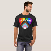 Progressie Pride Hartvlag Vragen T-shirt (Voorkant volledig)