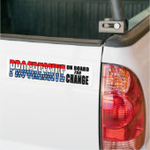 Progressief aan boord voor verandering bumpersticker (Op Truck)