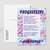 PROGRESSIEF briefkaart (Voorkant / Achterkant)