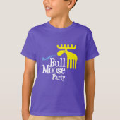 Progressief Bull Moose Party - Afspeelbaar ontwerp T-shirt (Voorkant)