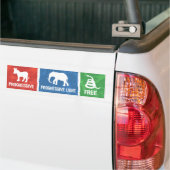 Progressief, progressief licht, vrij - neem 3 bumpersticker (Op Truck)