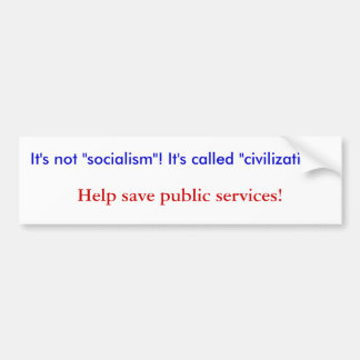 Progressieve bumpersticker