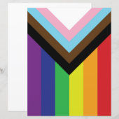 Progressieve LGBTQIA-vlag (Voorkant / Achterkant)