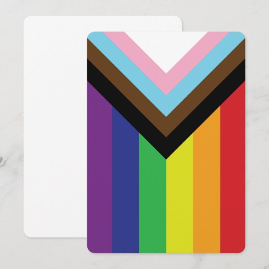 Progressieve LGBTQIA-vlag (Voorkant / Achterkant)