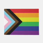 Progressieve LGBTQIA-vlag Deurmat (Voorkant)