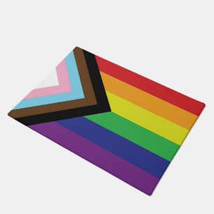 Progressieve LGBTQIA-vlag Deurmat