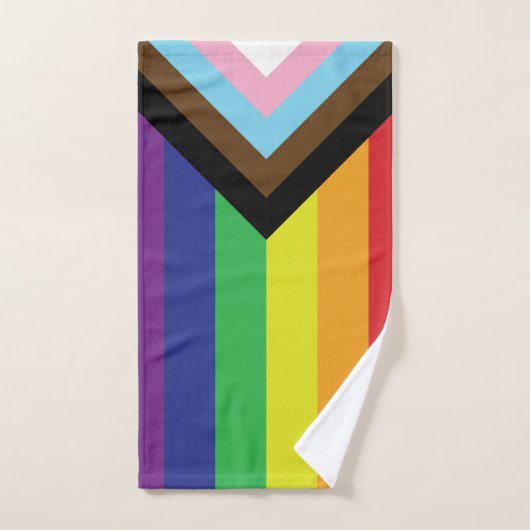 Progressieve LGBTQIA-vlag Handdoek (Handdoek)