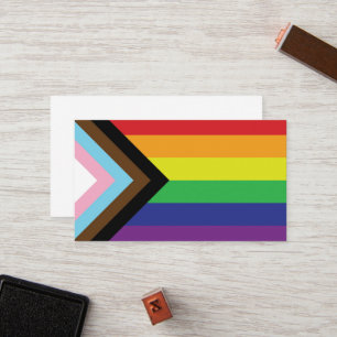 Progressieve LGBTQIA-vlag Klantenkaartje