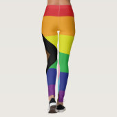 Progressieve LGBTQIA-vlag Leggings (Achterkant)