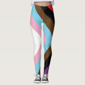 Progressieve LGBTQIA-vlag Leggings (Voorkant)