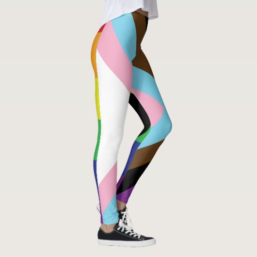 Progressieve LGBTQIA-vlag Leggings (Rechts)