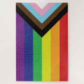 Progressieve LGBTQIA-vlag Legpuzzel (Verticaal)