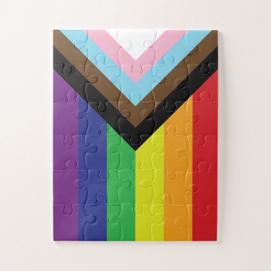 Progressieve LGBTQIA-vlag Legpuzzel (Verticaal)
