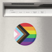 Progressieve LGBTQIA-vlag Magneet (Insitu (Vaatwasser))