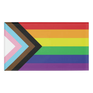 Progressieve LGBTQIA-vlag Naambadge