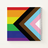 Progressieve LGBTQIA-vlag Notitieboek (Achterkant)