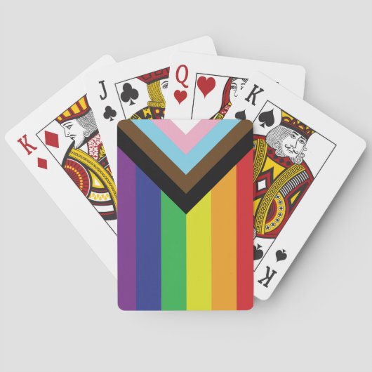 Progressieve LGBTQIA-vlag Pokerkaarten (Achterkant)