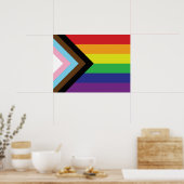 Progressieve LGBTQIA-vlag Poster (Keuken)