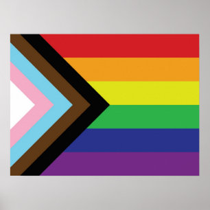 Progressieve LGBTQIA-vlag Poster
