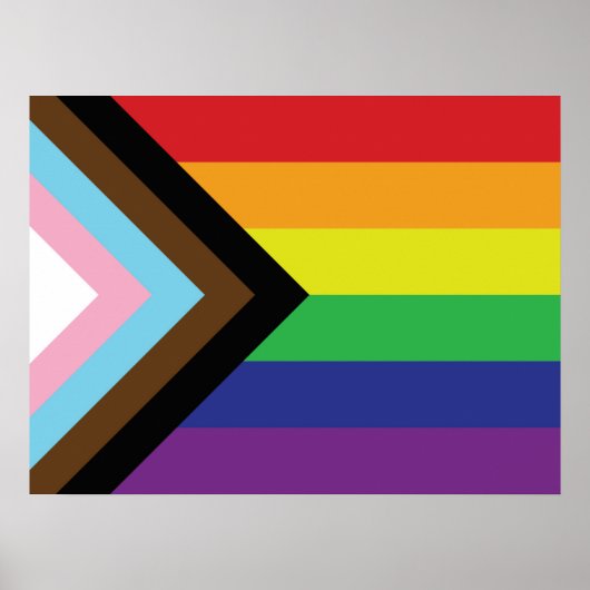 Progressieve LGBTQIA-vlag Poster (Voorkant)