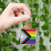 Progressieve LGBTQIA-vlag Sleutelhanger (Hand)