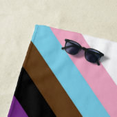 Progressieve LGBTQIA-vlag Strandlaken (In situ)