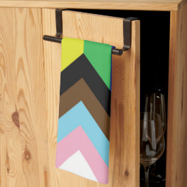 Progressieve LGBTQIA-vlag Theedoek