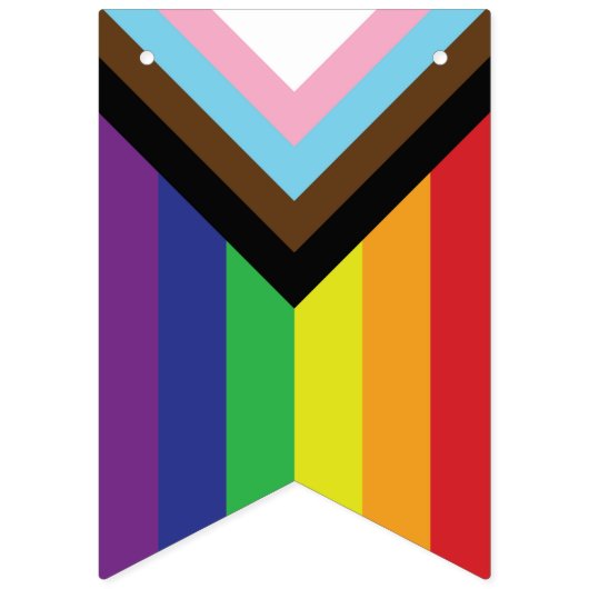 Progressieve LGBTQIA-vlag Vlaggetjes (Tweede vlag)