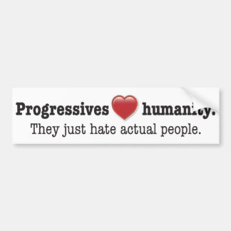 Progressieve liefdessticker bumpersticker