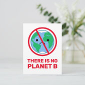 Progressieve 'No Planet B'-klimaatcrisis Briefkaart (Staand voorkant)