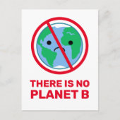 Progressieve 'No Planet B'-klimaatcrisis Briefkaart (Voorkant)