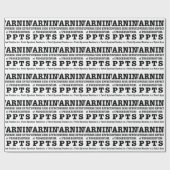 Progressieve politiek cadeaupapier (Vlak)