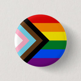 Progressieve Pride Flag Button