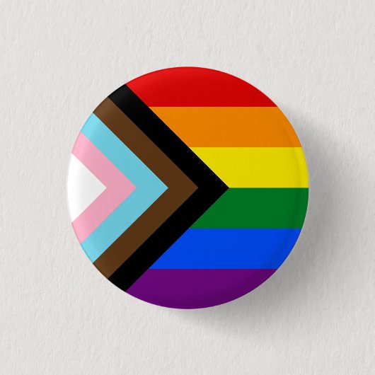 Progressieve Pride Flag Button (Voorkant)