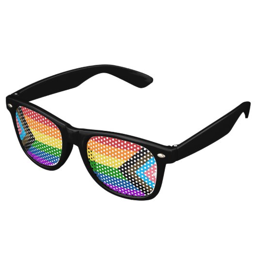 Progressieve Pride Flag zonnebril (Gekanteld)