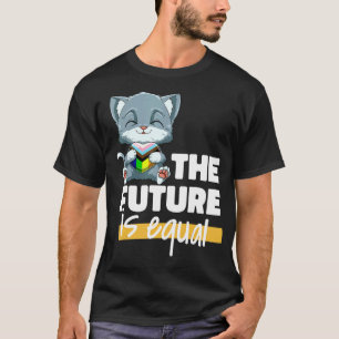 Progressieve Pride Kat Transgender Genderqueer T-shirt