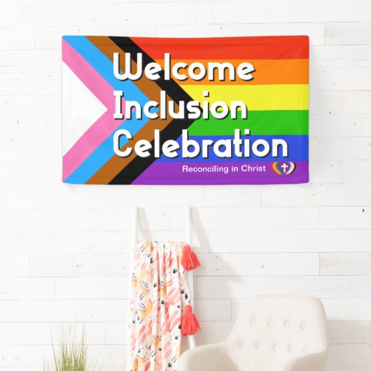 Progressieve PRIDE-vlagbanner Spandoek (Insitu)