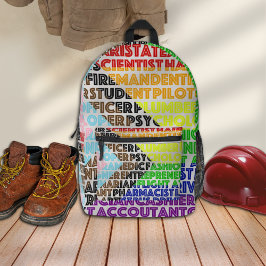 Progressieve Rainbow Flag LGBT Gay Script Bedrukte Rugzak