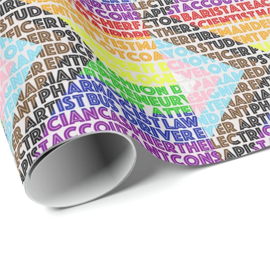 Progressieve Rainbow Flag LGBT Gay Script Cadeaupapier (Rol Hoek)