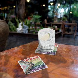 Progressieve Rainbow Flag LGBT Gay Script Kartonnen Onderzetters