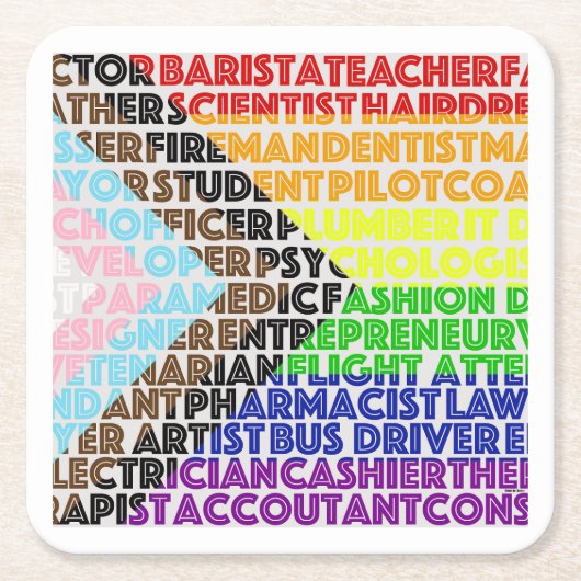 Progressieve Rainbow Flag LGBT Gay Script Kartonnen Onderzetters (Voorkant)