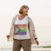 Progressieve Rainbow Flag LGBT Gay Script T-shirt